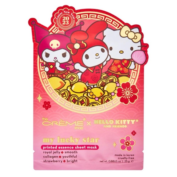 🔥 RARE FIND! Crème Shop x Hello Kitty “My Lucky Star” Sheet Mask - Picture 1 of 3